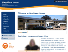 Tablet Screenshot of hazeldenehouse.com